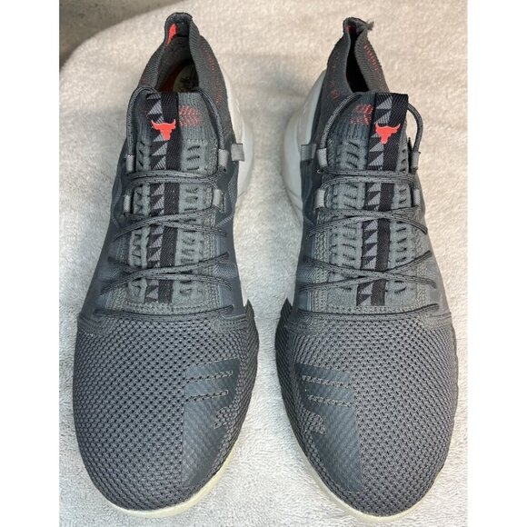 Under Armour Project Rock 2 UA HOVR Training Shoes Gray Men\'s Sz 10 3022024-102 main image 4